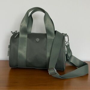Iris & Rainbow The Tiny Iris Duffle Olive Neoprene Crossbody Bag - Sporty Gym